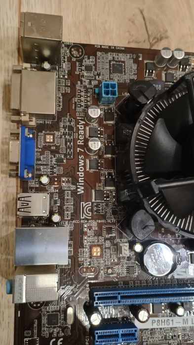 Мат плата сокет 1155+i3 2100