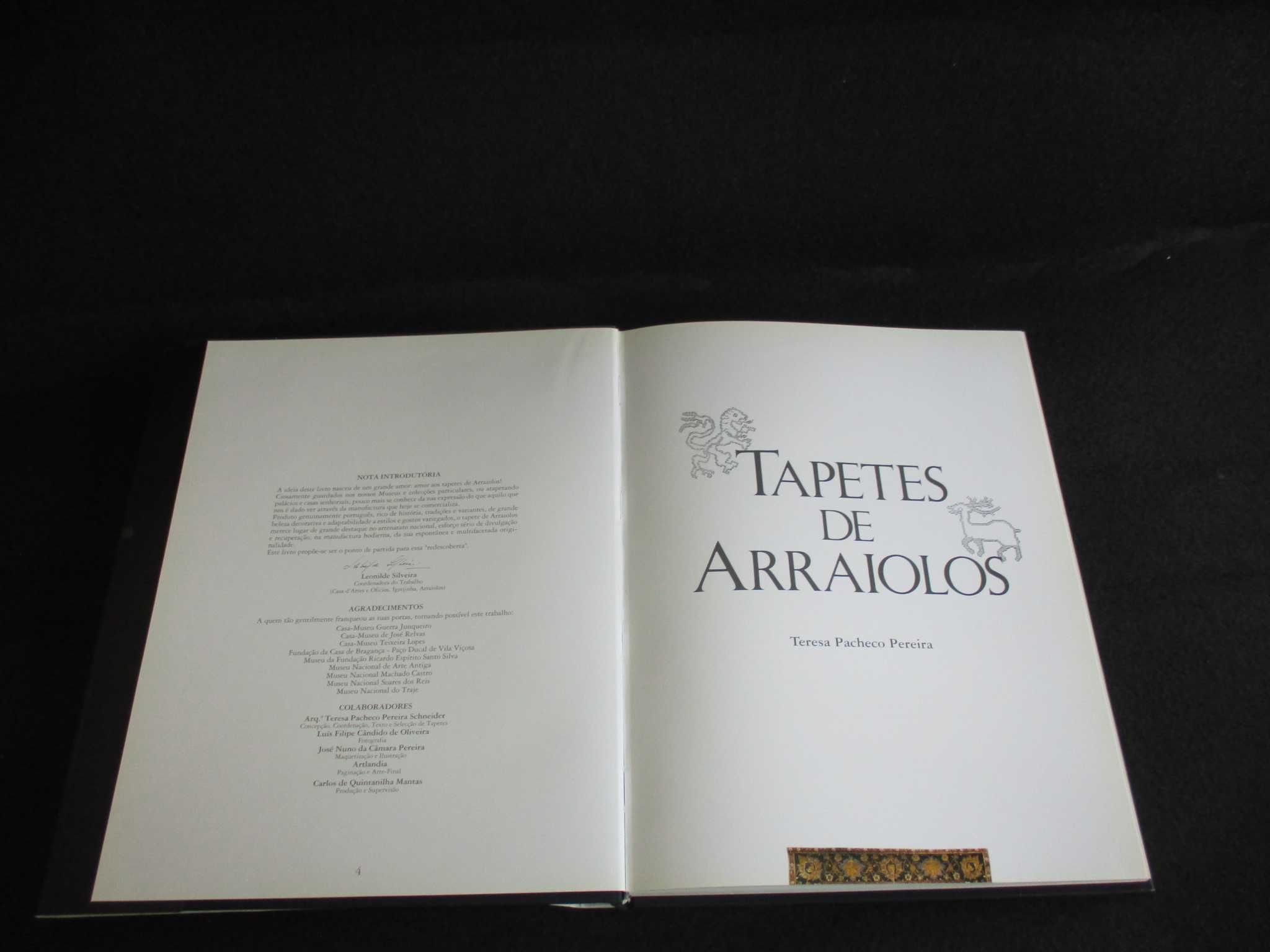 Livro Tapetes de Arraiolos Teresa Pacheco Pereira Numerado