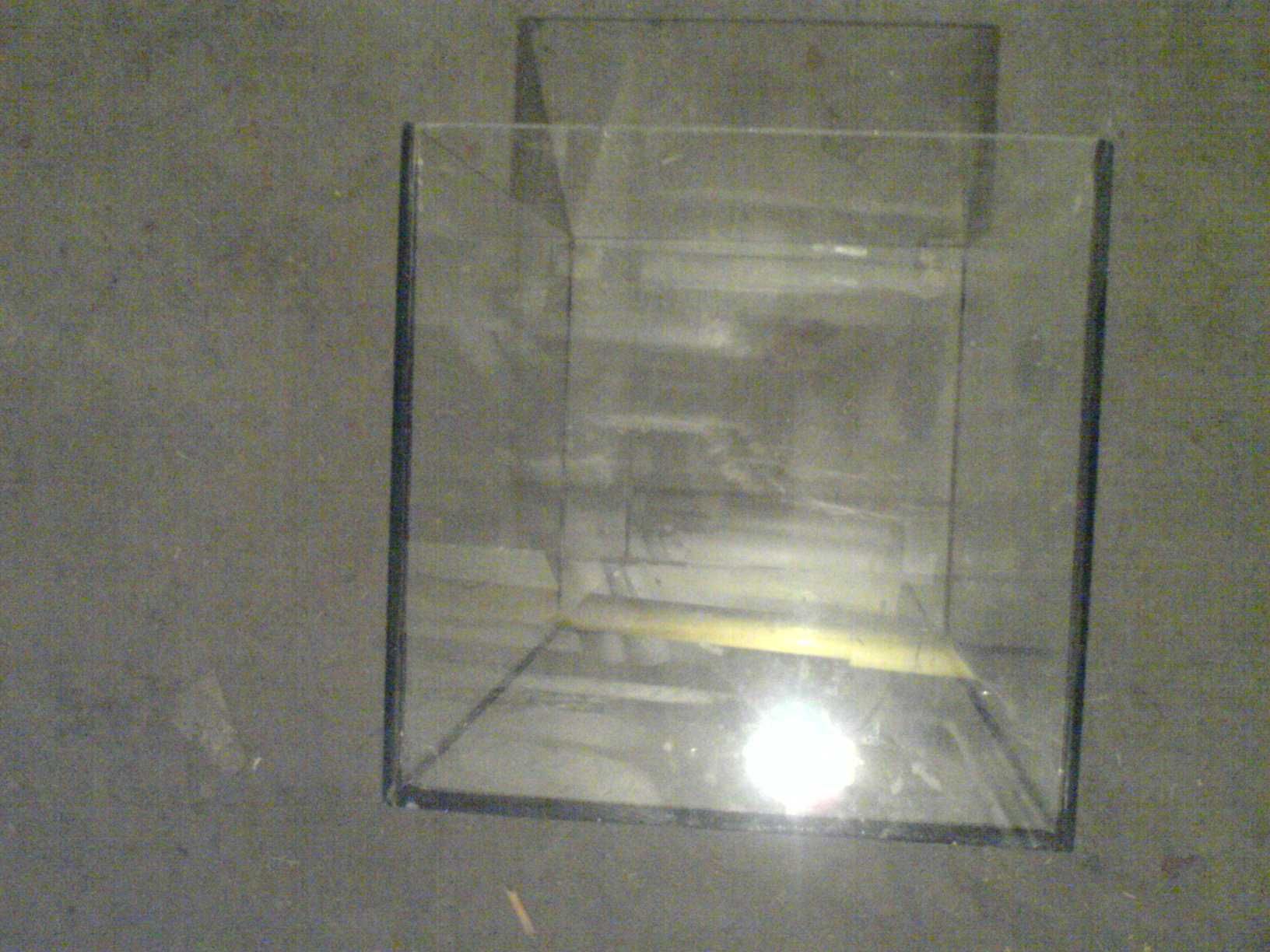 ZBIORNIK SZKLANY 30x20x20 cm GRUBE SZKŁO na donicę akwarium terrarium