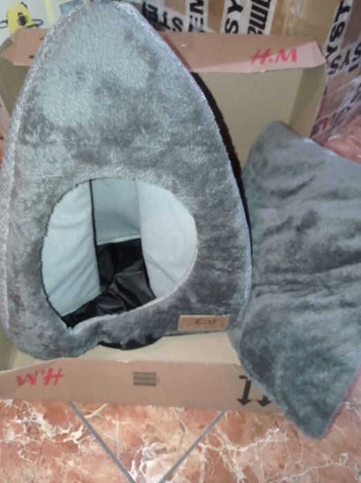 Dom domek dla kota legowisko miękkie buda Cat