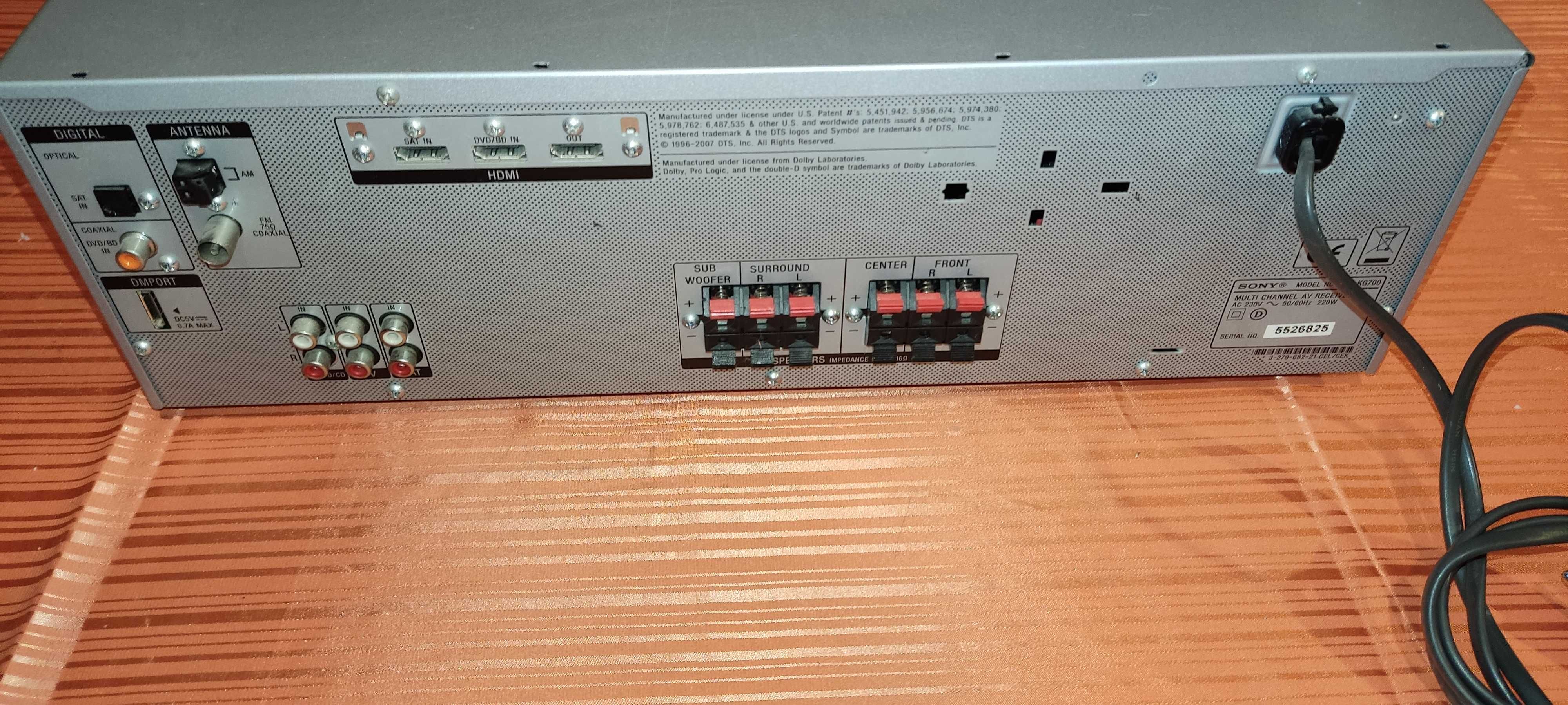 Sony STR-KG700 5.1 hdmi srebrny