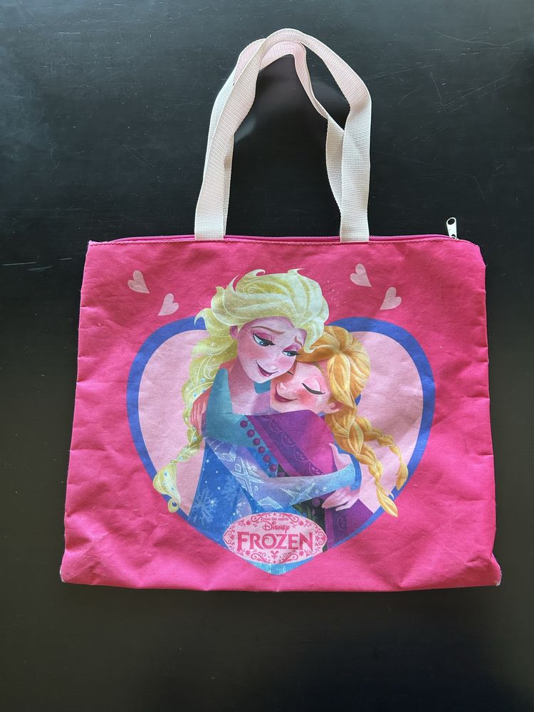 Mala, bolsa, estojo e 2 puzzles (100 peças) Frozen - Elsa e Anna