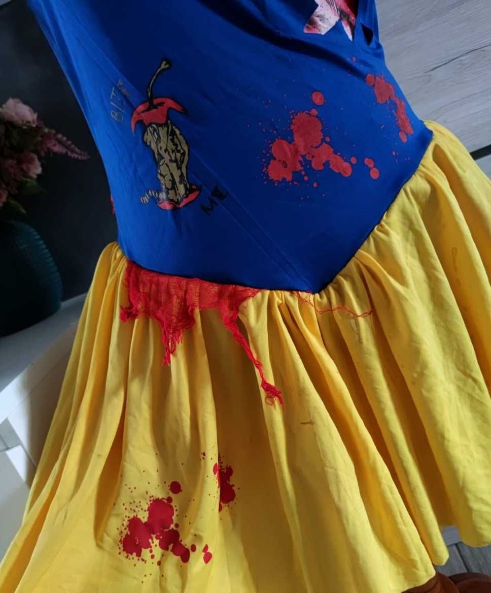 kostium na halloween przebranie damski rozmiar m l śnieżka zombie