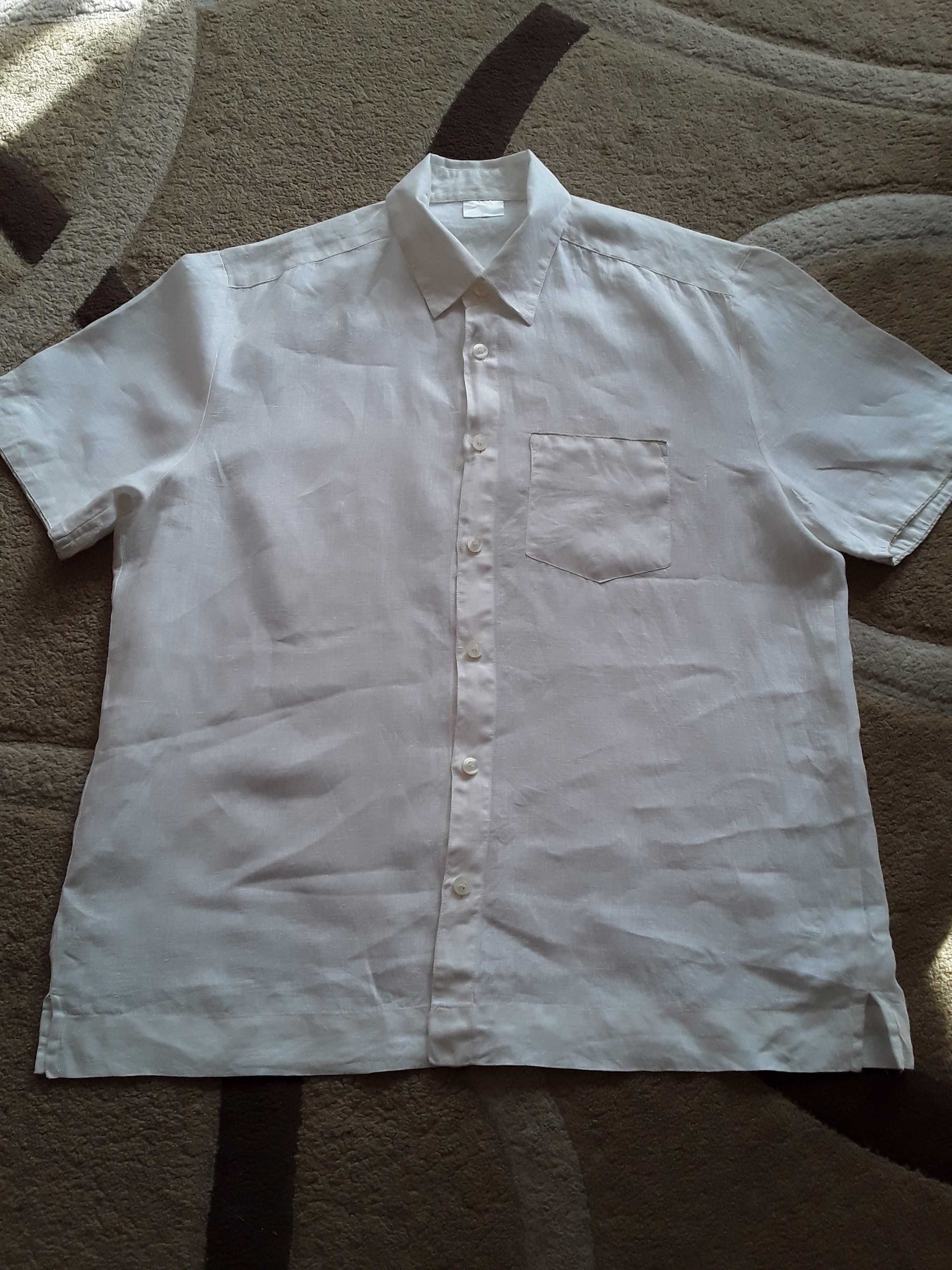 Продам 6 мужских рубашки белые ворот 41-42 3 шт с корот рук. хлопок