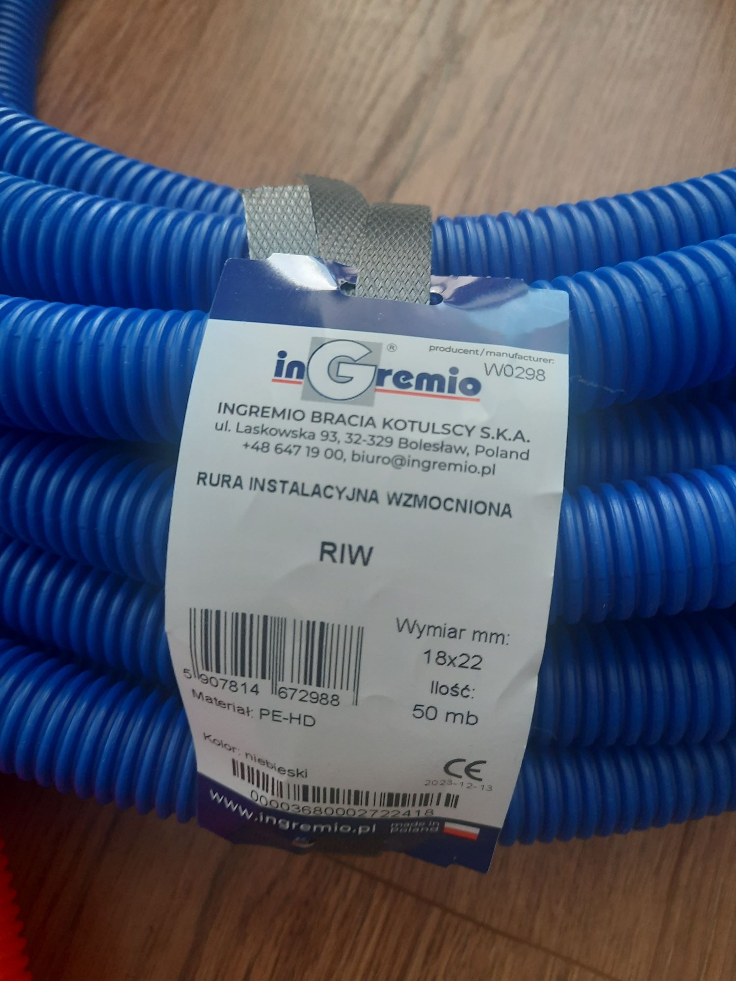 Rura peszel, instalacyjna wzmocniona RIW
