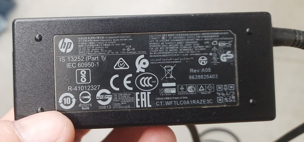 Блок живлення для ноутбука HP 19.5V 2.31A 45W 4.5×3.0мм