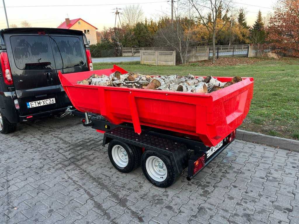 Przyczepka wywrotka do samochodu osobowego Hydrauliczna rejestracja