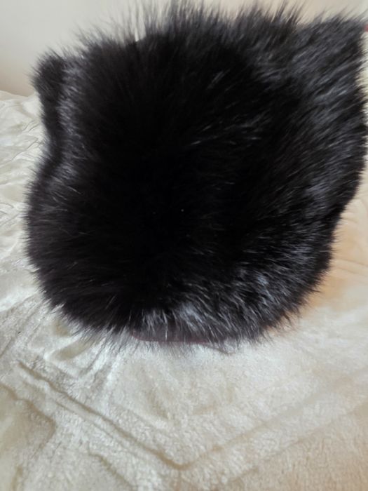 Czapka toczek z futra krolika, nieuzywana