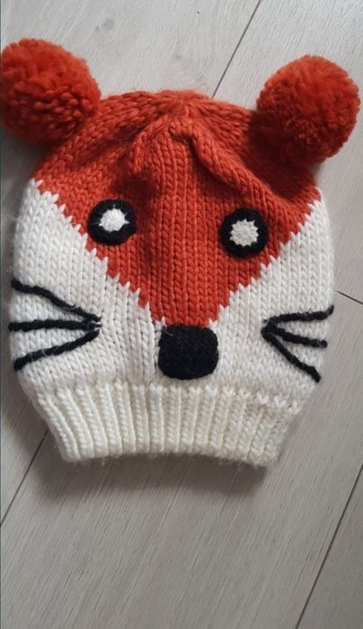 Czapka wełniana wiewiórka Sinsay r. S/M na obwód głowy do 58cm