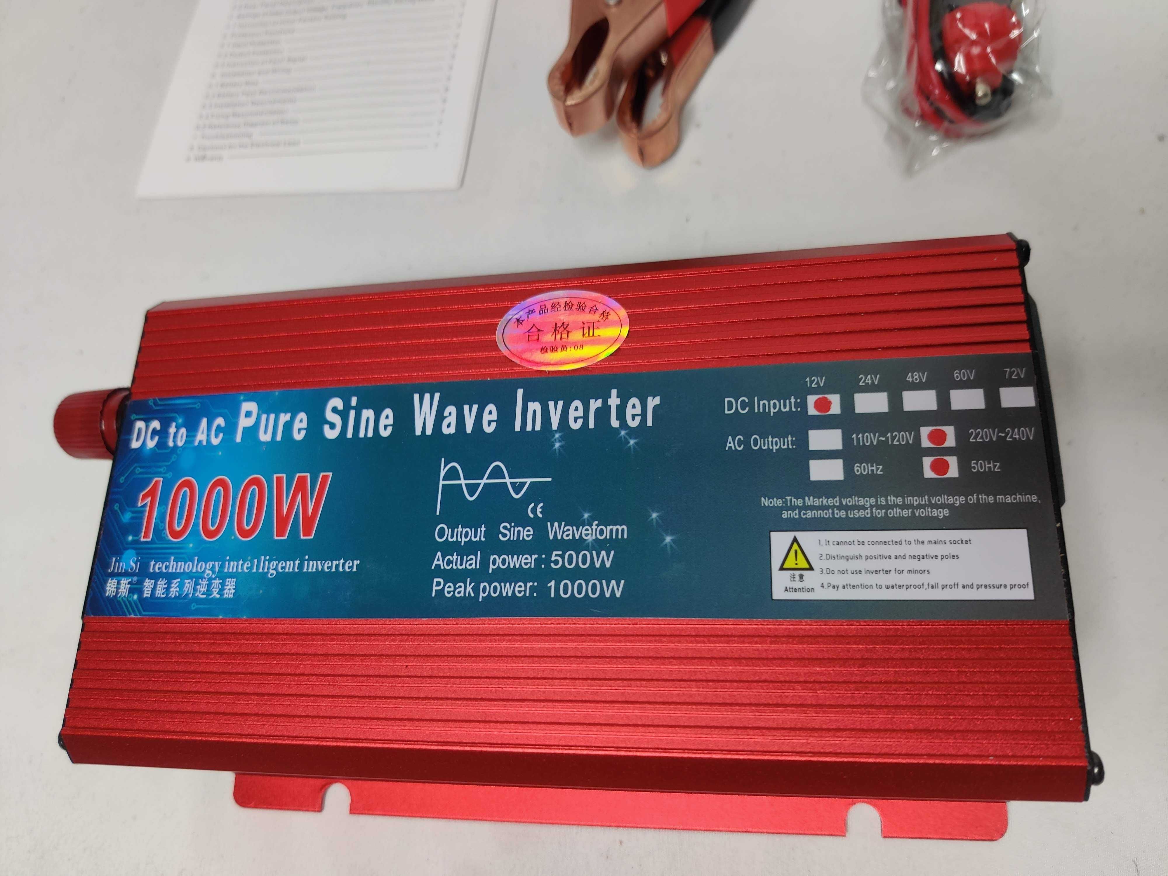 [NOVO] Inversor / Conversor 500W / 1000W Reais [Onda Pura] [12V]