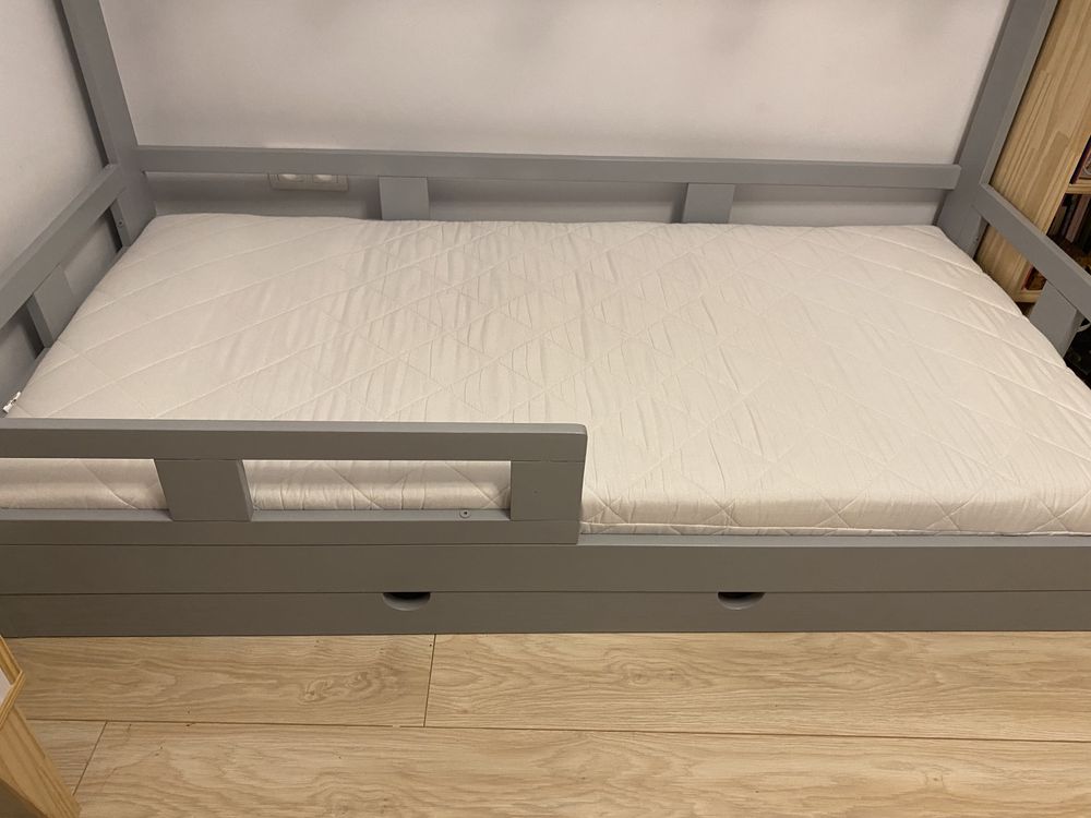 Łóżko DOMEK drewniane Filo-shop z szufladą 165x85cm