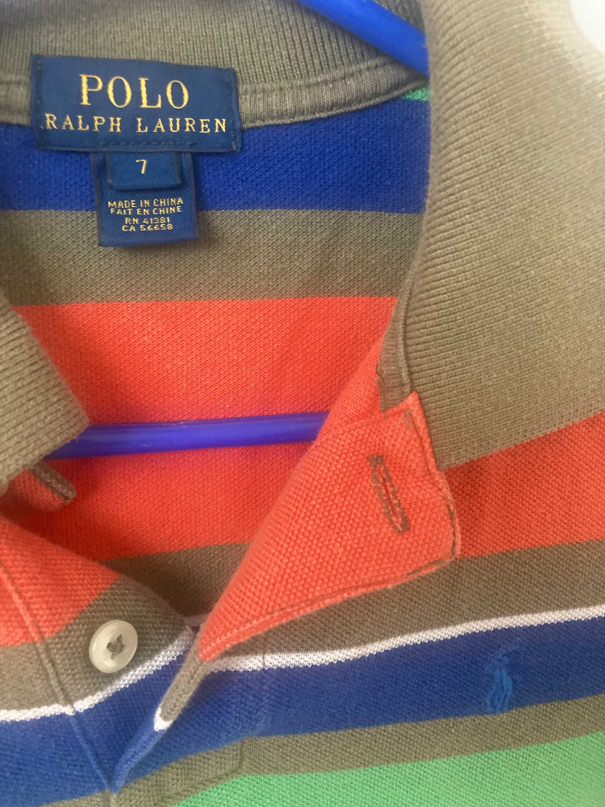Kolorowa koszulka polo dla chłopca Ralph Lauren 122/128
