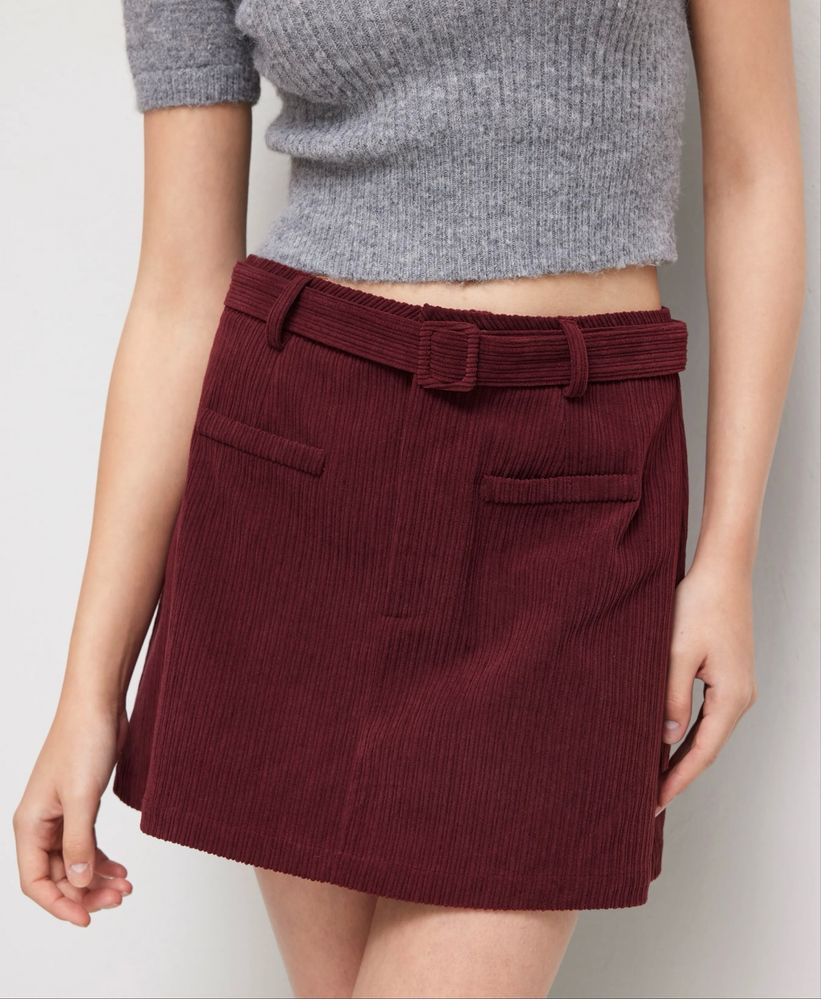 Mini saia Burgundy