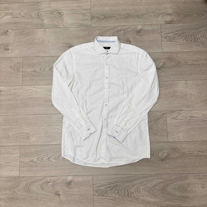 Біла Преміальна Рубашка Сорочка Хуго БОСС BOSS Hugo Boss, Розмір 43 XL