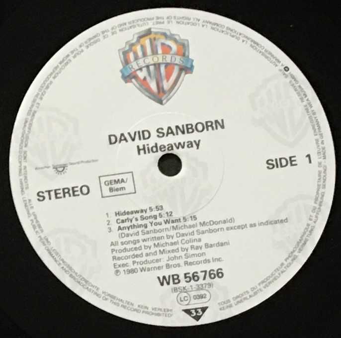 David Sanborn – Hideaway