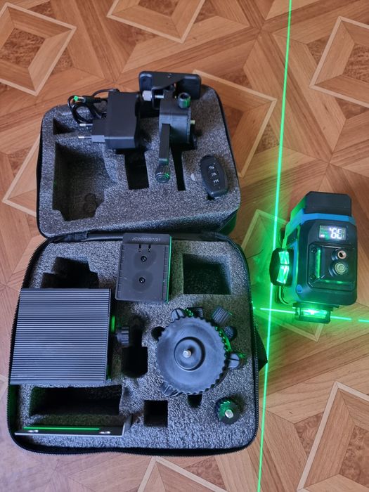 Laser krzyżowy 360 zielona wiązka