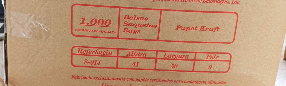 Saqueta Papel Kraft 40x30 cor Branca