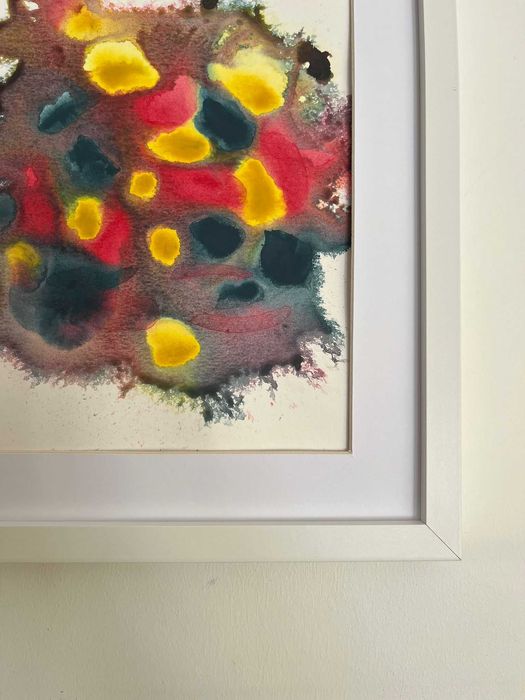 Pintura abstrata em acrílico