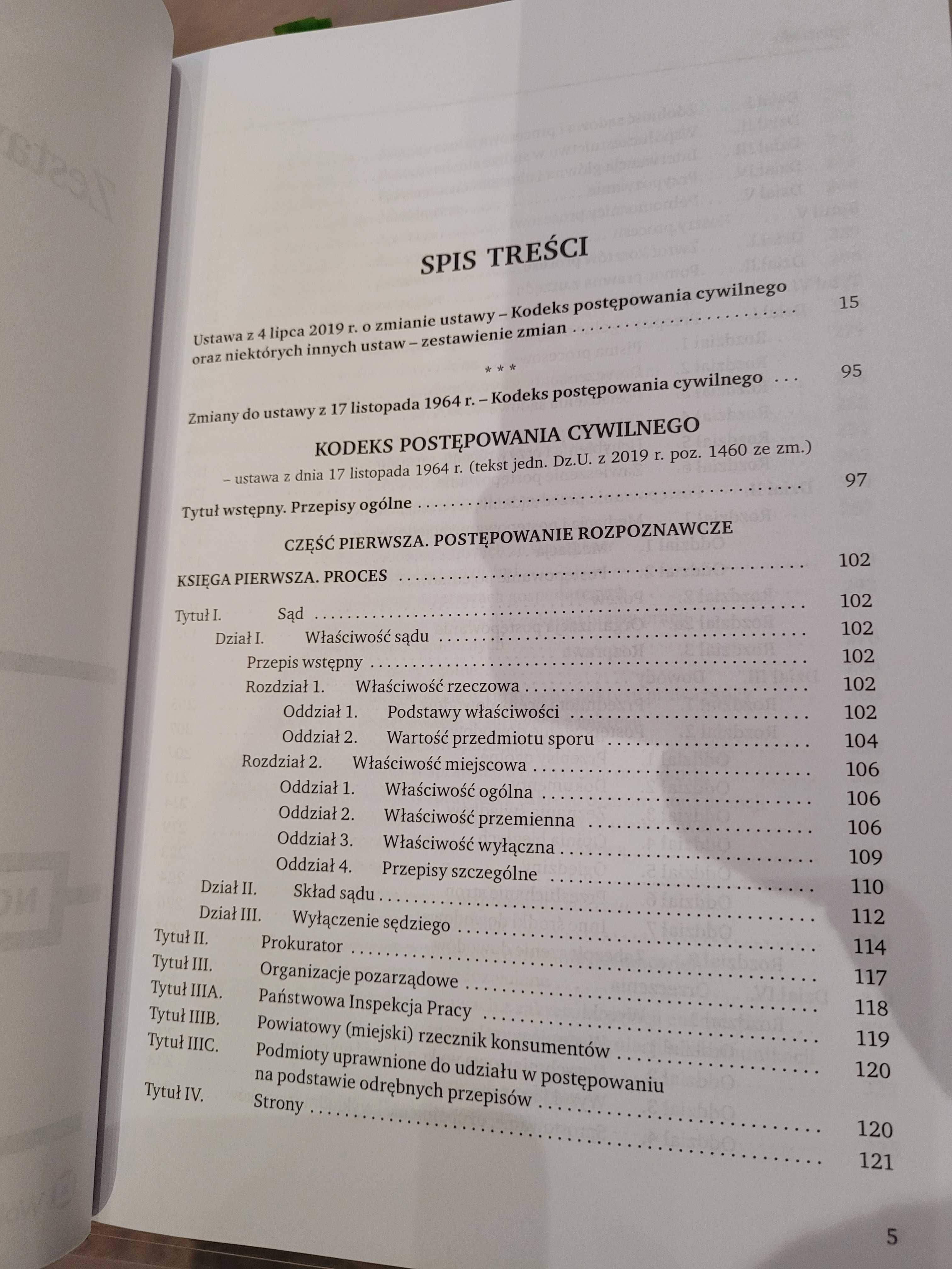 KPC Zestawienie zmian z datami wejścia w życie 2019