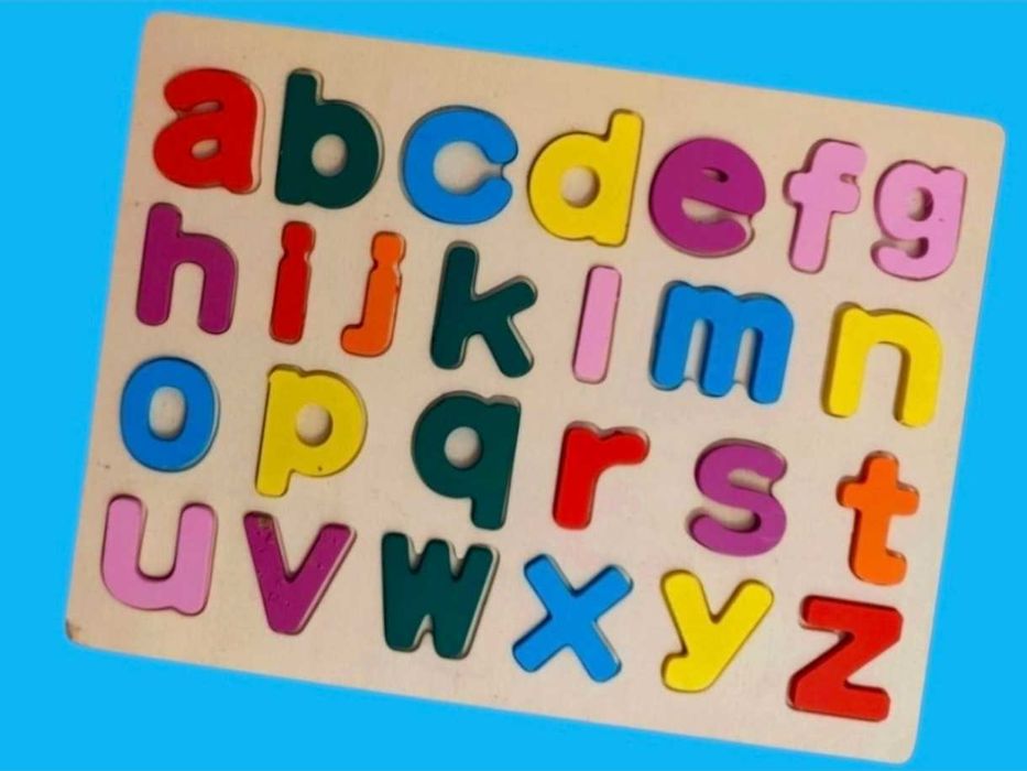 Alfabet drewniany - małe litery