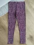 140cm bordowe legginsy prążkowane, getry prążek
