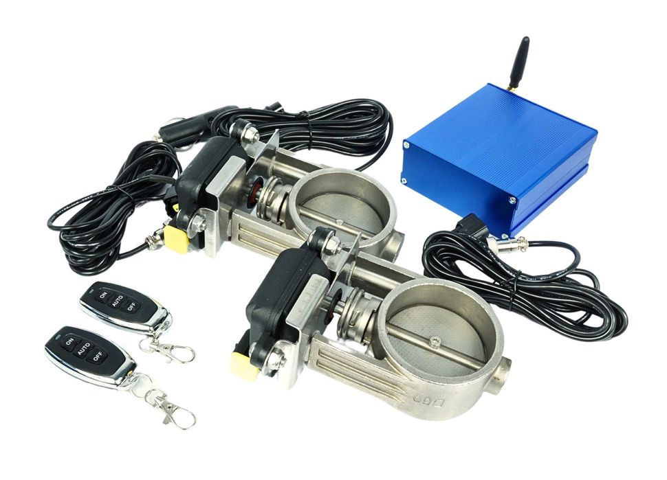 Elektryczne przepustnice do wydechu Dual 2,5" 63mm / Zestaw PRO RBS