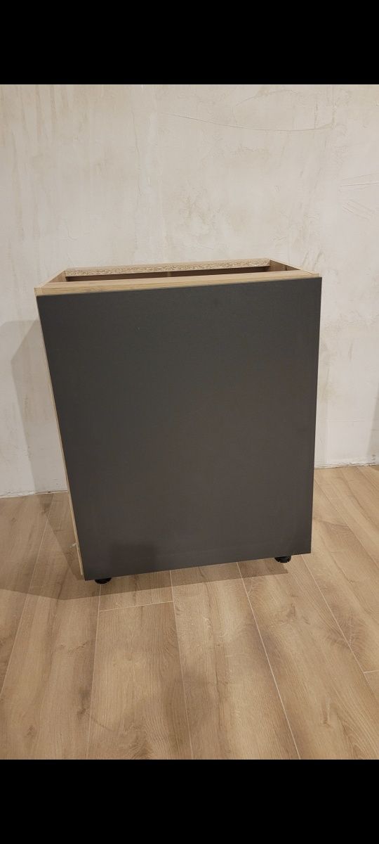 Szafka pod blat Zestaw Vinto antracyt Leroy dąb artisan 60
