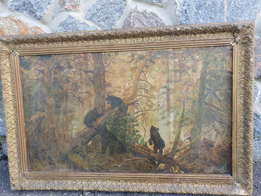 Продам картину "Утро в сосновом лесу"