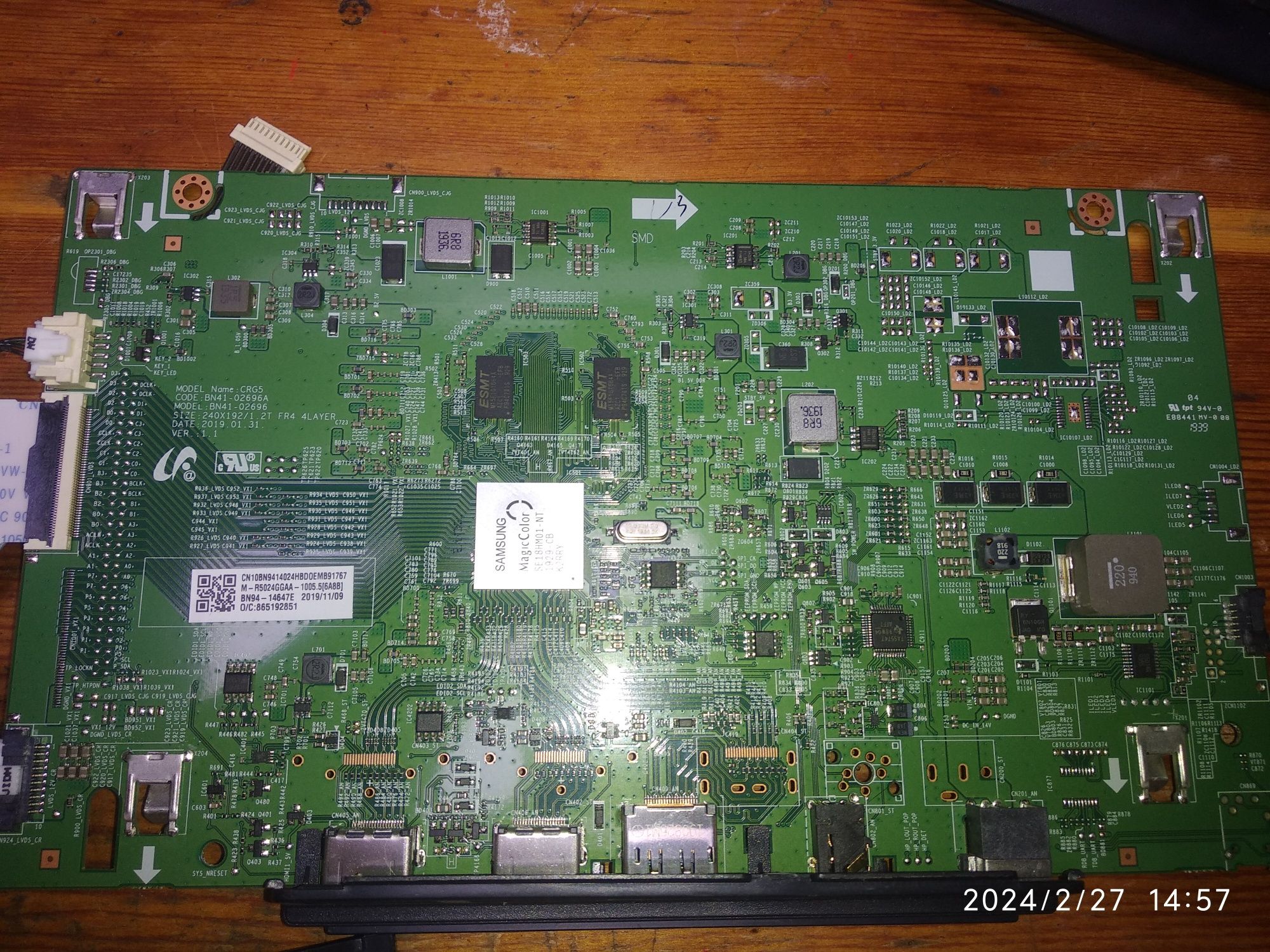 Плата MAIN монітора Samsung C24RG50FQ!  BN41-02696A, BN94-14647E