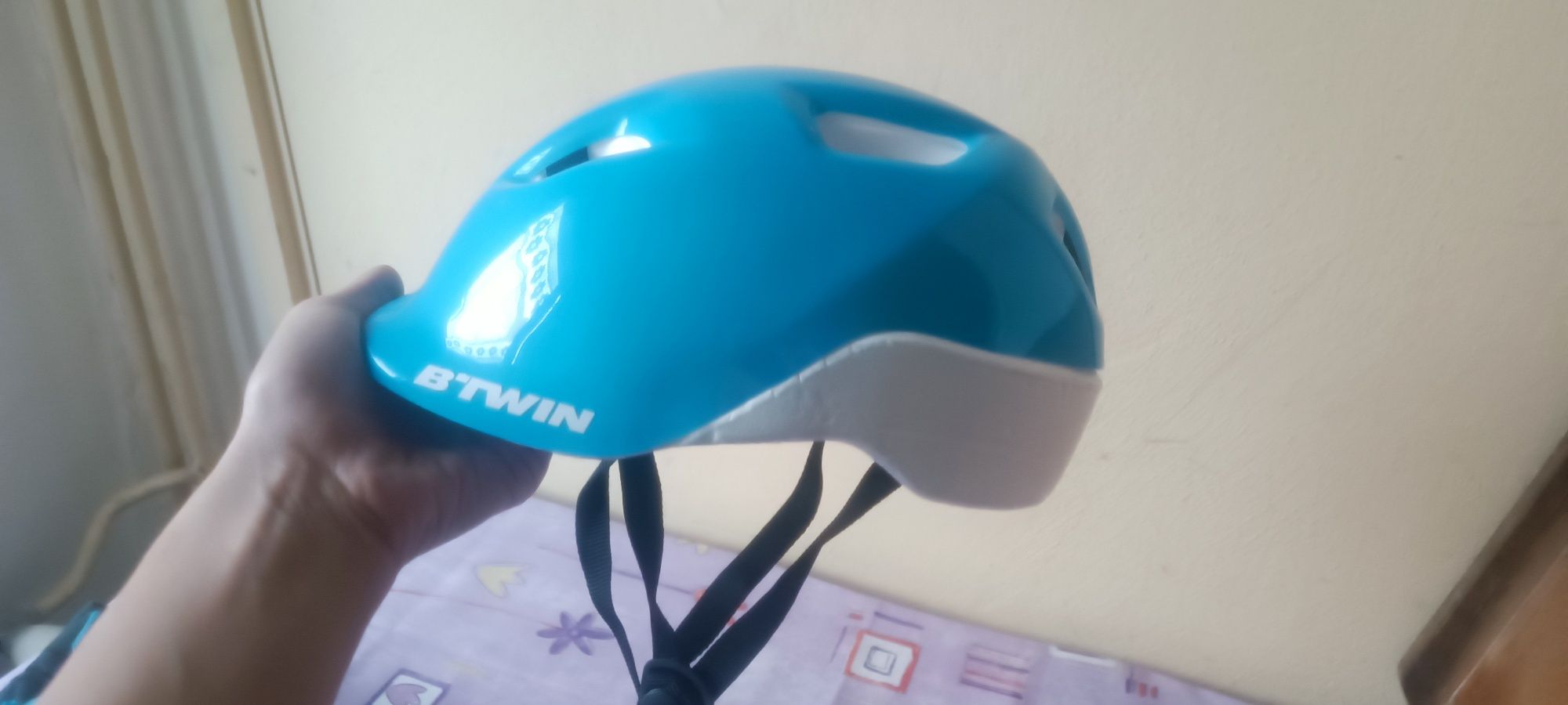 Kask dziecięcy plus ochraniacze Decathlon