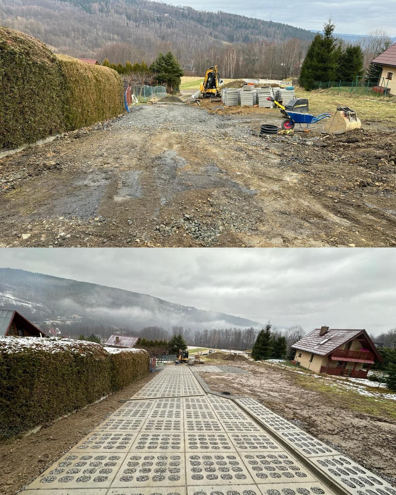 Drogi dojazdowe z płyt Jumbo # Utwardzanie Terenu , dróg