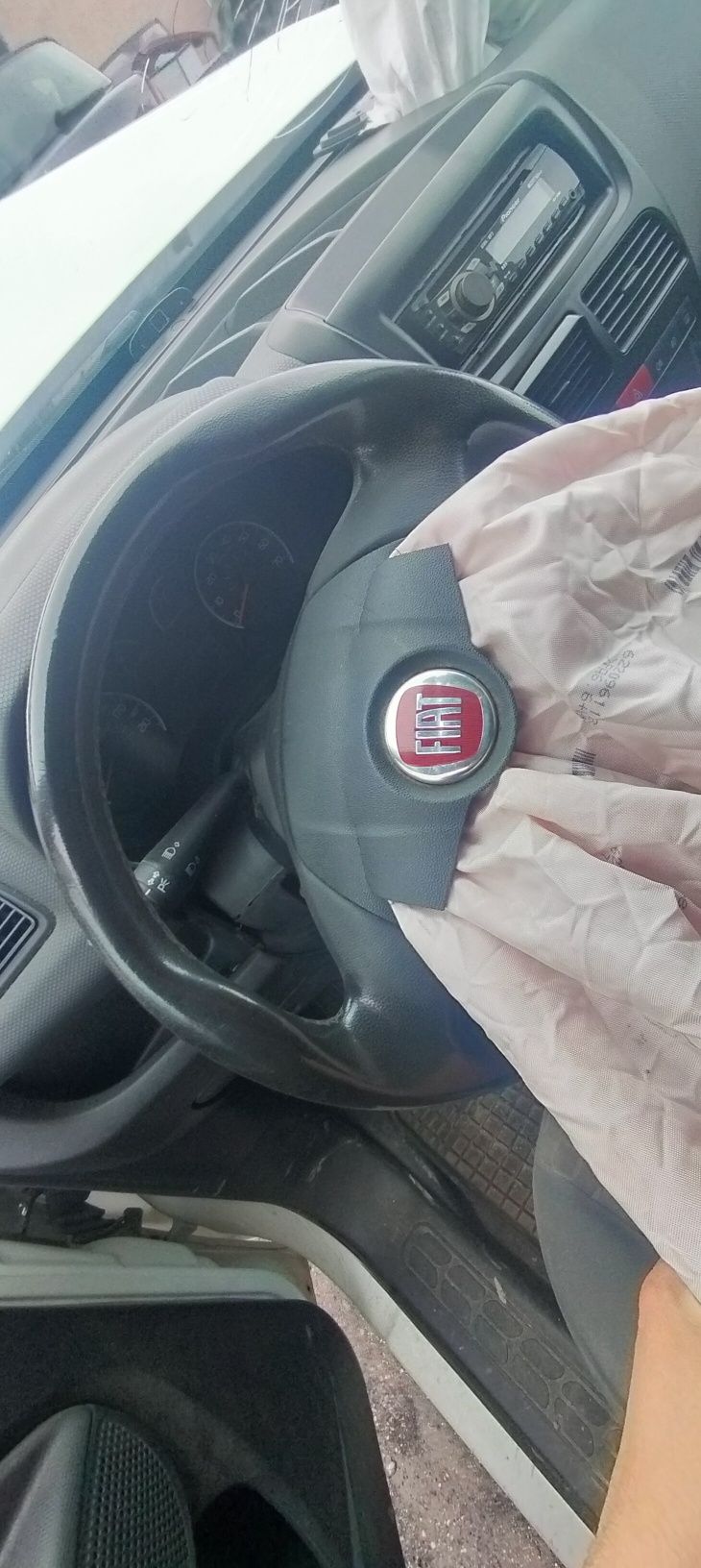 Kierownica skórzana skóra Fiat Doblo II