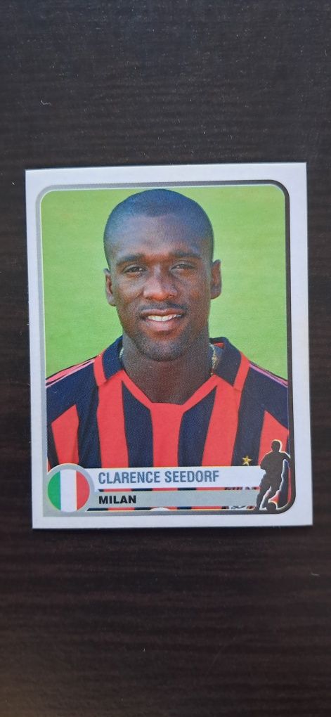 Cromo futebol de Clarence Seedorf Champions of Europe da Panini
