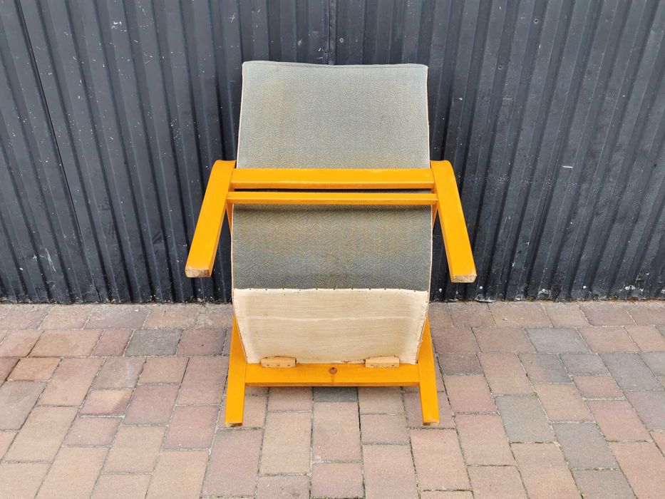 Fotel ART DECO Kropáček & Koželka, Czechosłowacja '30-'50, Retro, PRL