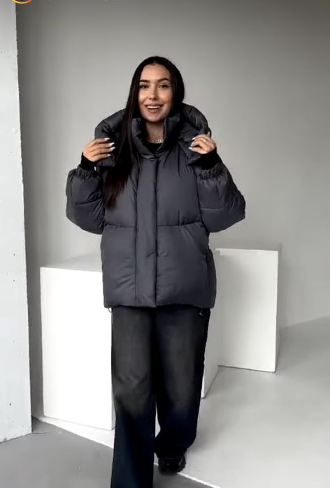 Тепла куртка пуховик М