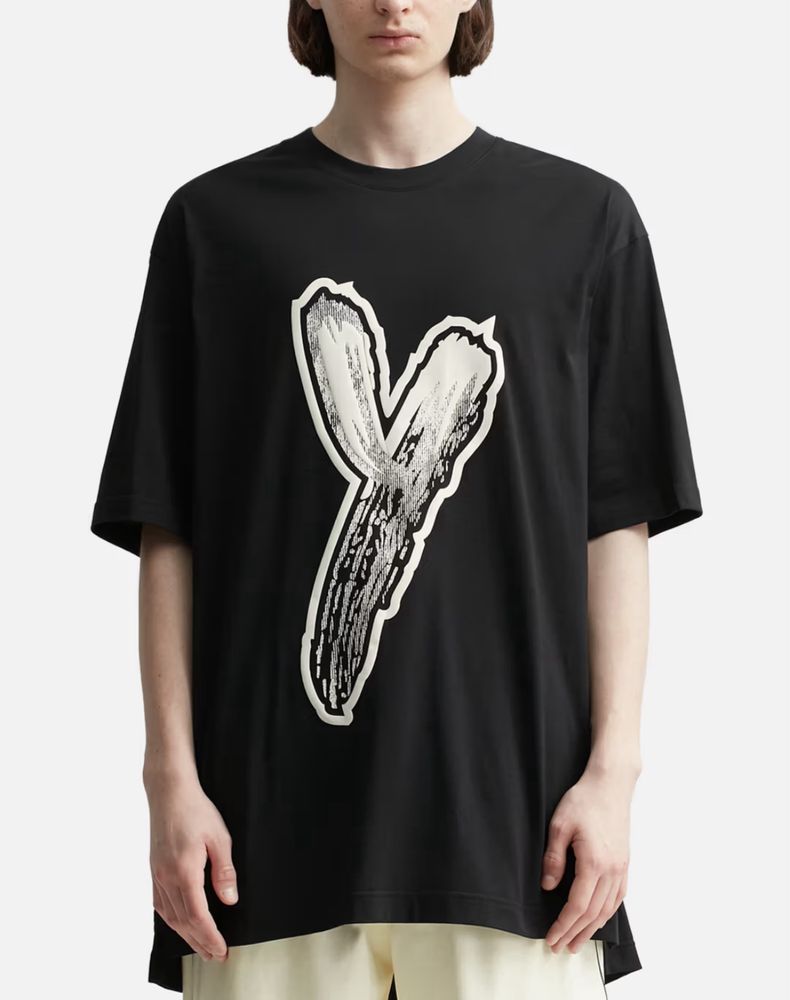 T-shirt Y-3 graphic logo - rozmiar M