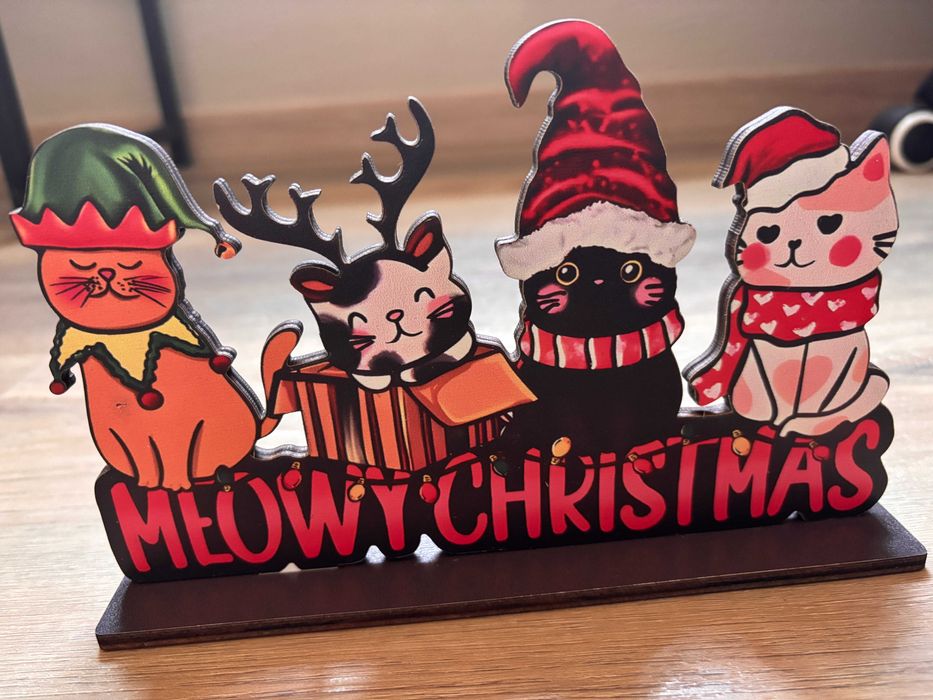 Decoração de Natal – Gatinhos Festivos “Meowy Christmas”