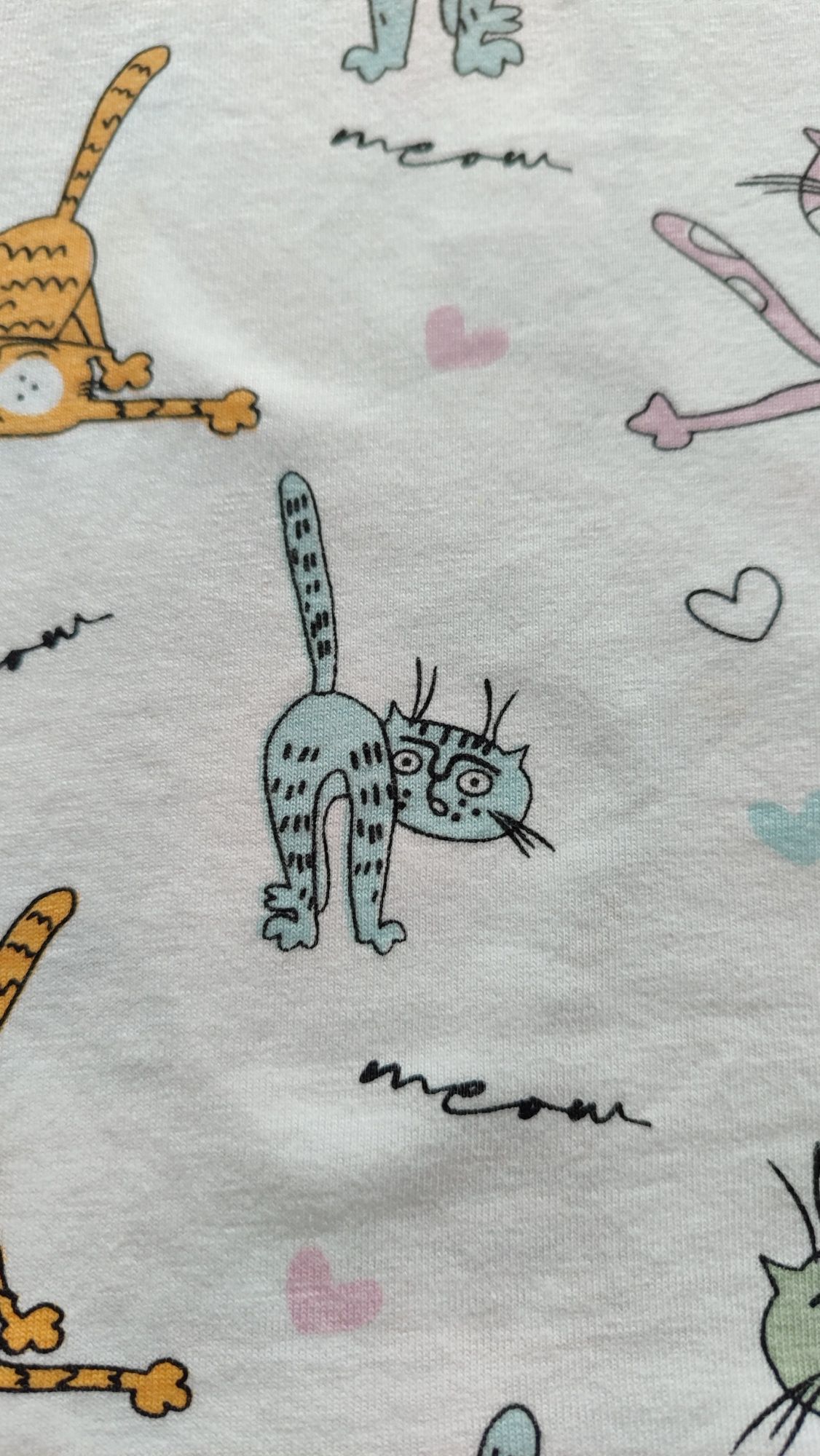 Biała koszulka koty 134 Szachownica, t-shirt, bluzka z kotami