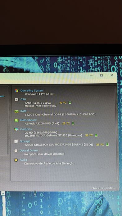Pc gamer completo + monitor
