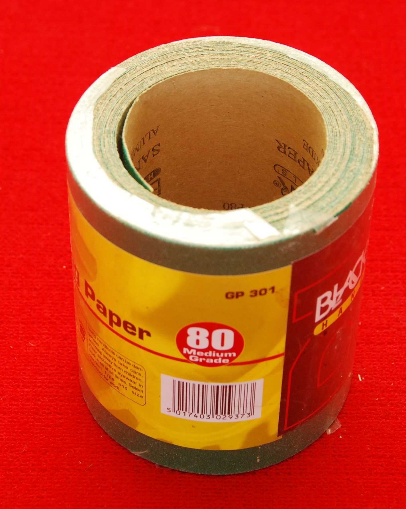 Taśma szlifierska Blackspur 10m Roll Fine Aluminium Oxide 115mm/80