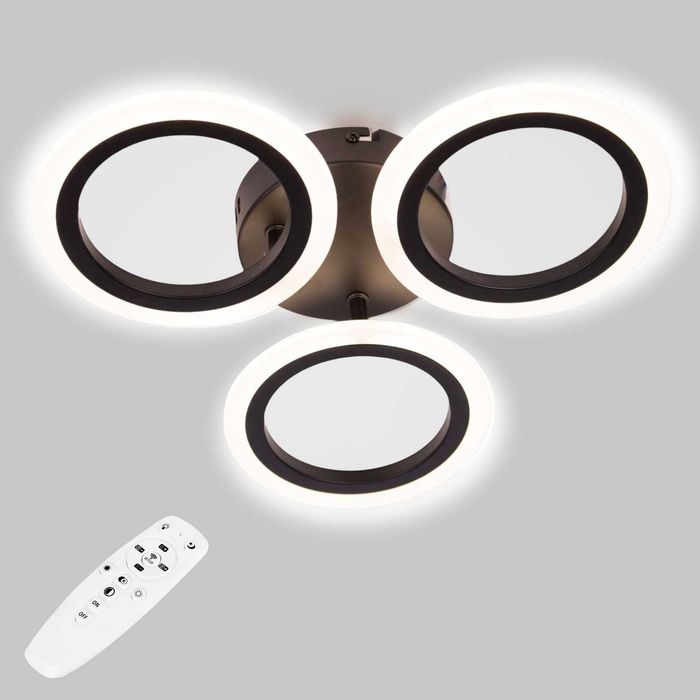 LED люстри, світильники з пультом, 3 режими. Швидка відправка.