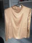 Koszula z jebwab Premium silk szampańska 38/M