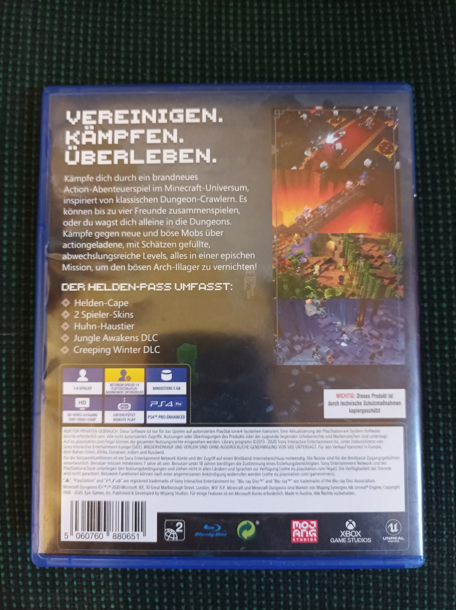 Gra minecraft dungeons hero edition pl ps4 ps5