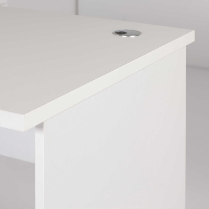 Biurko i szafka boczna  kolor biały, meble od producenta