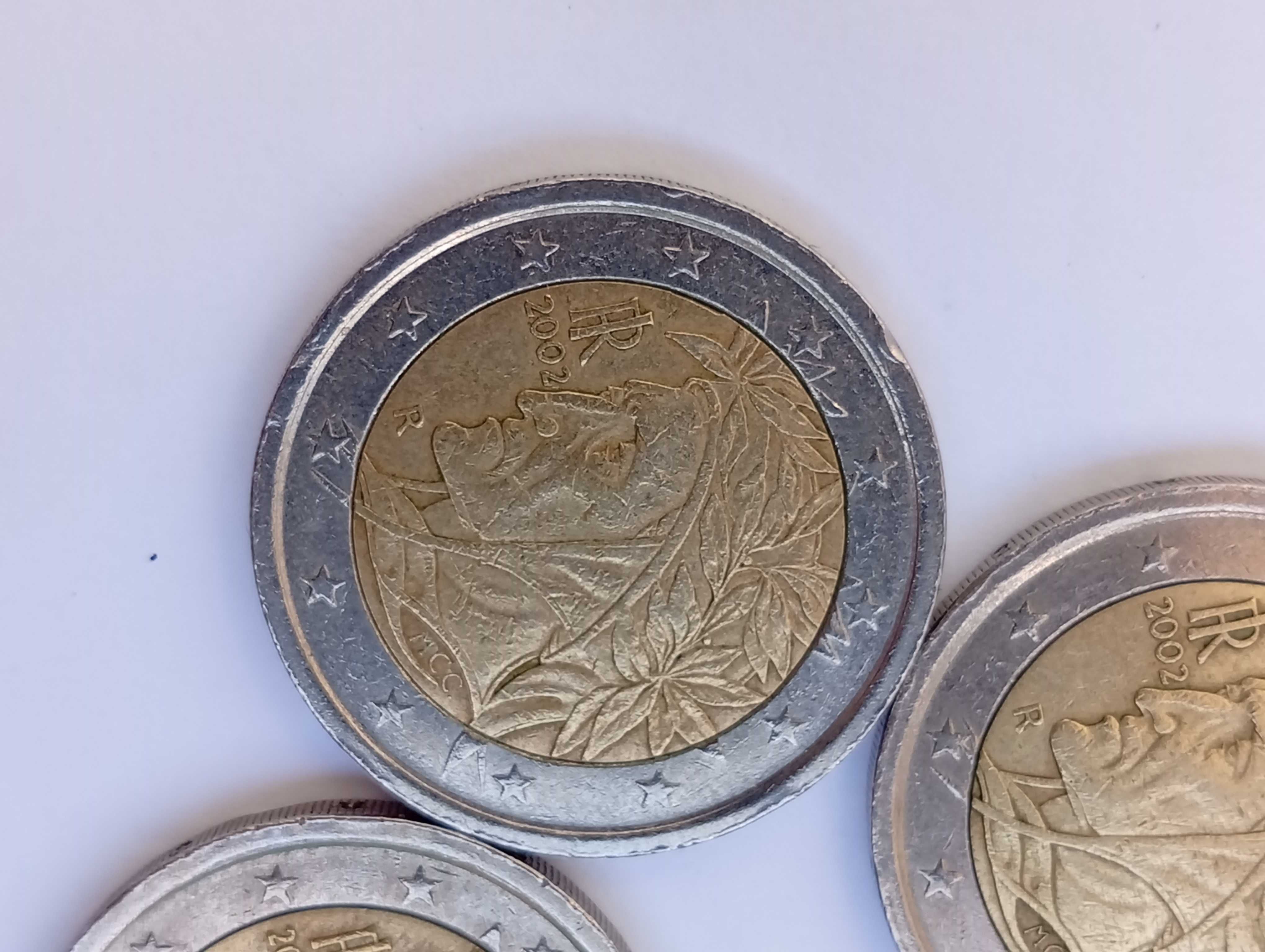 Lote de moedas 2002, Itália (defeitos/erros/excesso de metal)