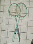 Conjunto de 2 raquetes de badminton