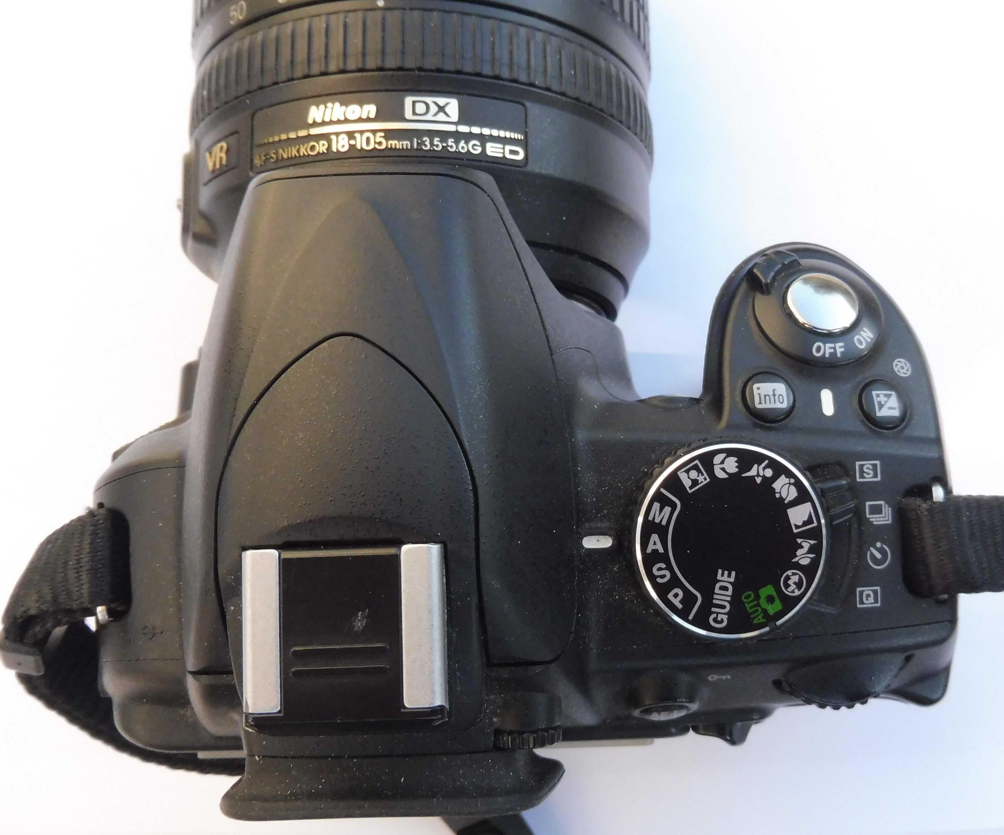 Nikon D3100 obiektyw Nikkor 18-105 dwie baterie pilot