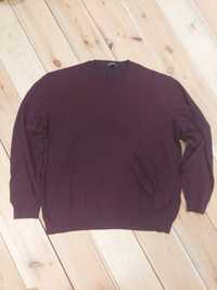 Bordowy sweter Digel 50 % wełna merino