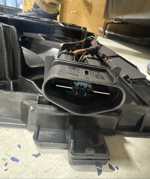 дифузор з вентиляторами рамка vw tiguan 2018 2019 2020 2021 2022 2023