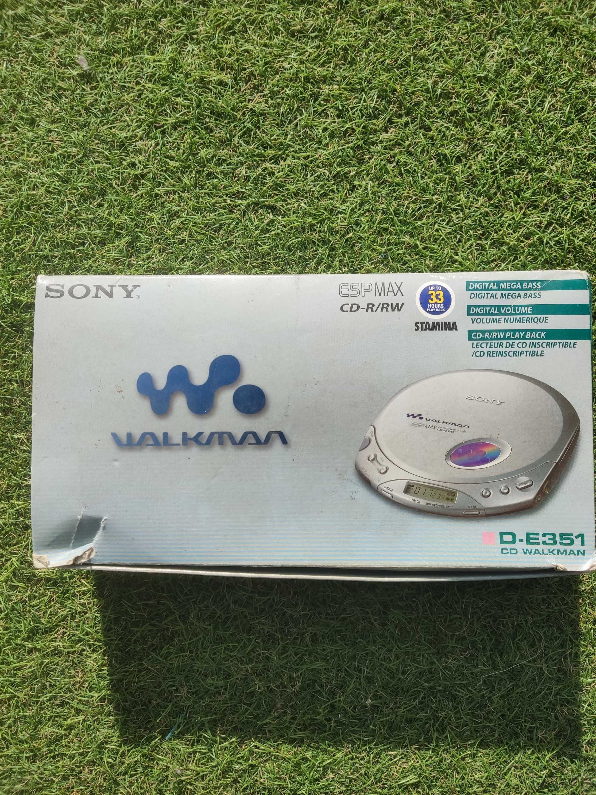 Sony D-E351 | Leitor de CD Portátil | Com Caixa, Manuais e Carregador